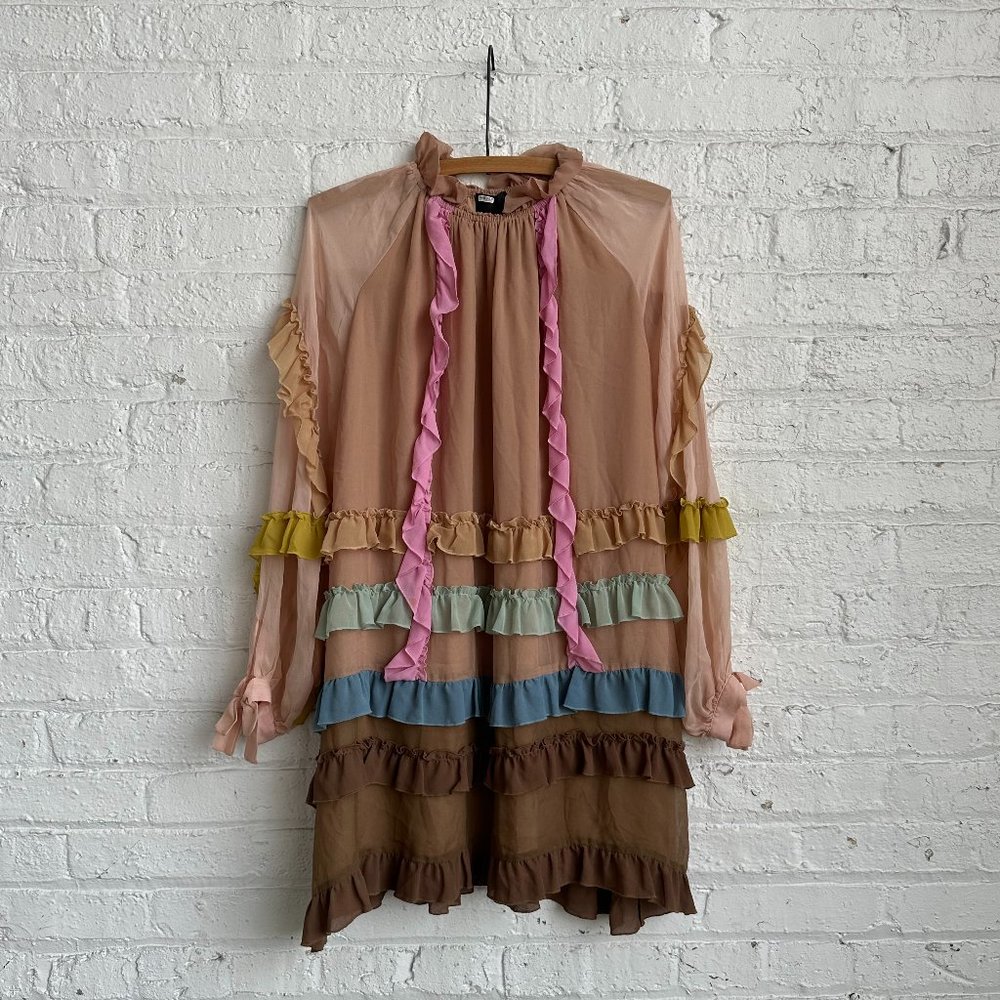 Cynthia Rowley Avery Swing Ruffle Mini Dress